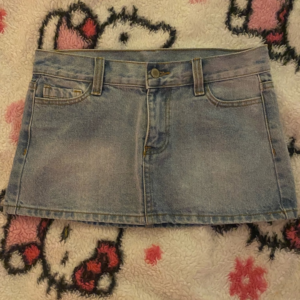 Brandy Melville Blue Denim Mini Skirt